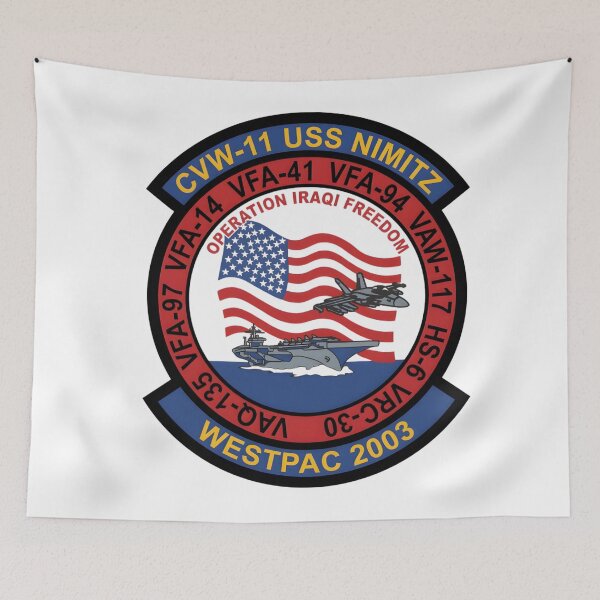 Item preview, USS Nimitz CVW-11 Westpac 2003 Operation Iraqi Freedom Patch designed and sold by CharlieDesings.