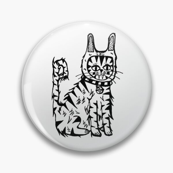 Item preview, Greyscale Bunny Hat Kitty Cat designed and sold by KayTurtless.