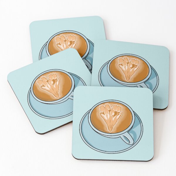 Item preview, Tulip Bouquet Latte Art - Blue Coffee Mug designed and sold by Acaruso167.