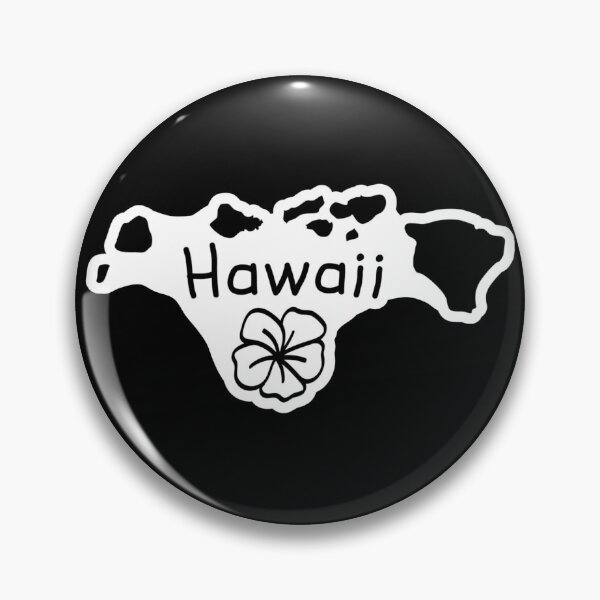 Item preview, Hawaii USA Line Art Doodle Islands Black White designed and sold by TackyTime.