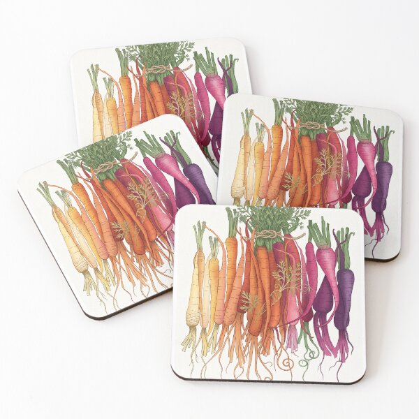 Item preview, Colorful Rainbow Carrot Fine Poster designed and sold by STTrillionTEES.