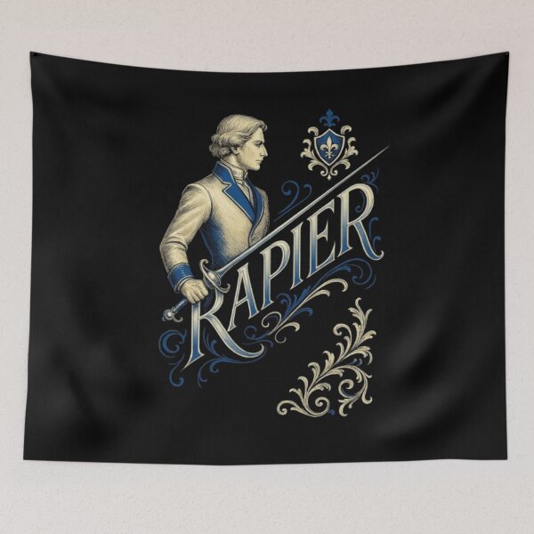 Item preview, Rapier Fencer Duelist Design, Fencing Sword Fighter Shirt, Épée Foil Sabre Athlete, Classical Duel Sword, Olympic Fencing, Swordsmanship Art designed and sold by Typologystudios.