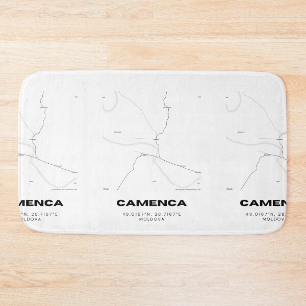 Item preview, Camenca Moldova Minimalist Map Poster | Clean Town Street Map Art designed and sold by RM-Journey.