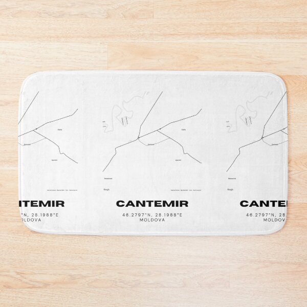 Item preview, Cantemir Moldova Minimalist Map Poster | Contemporary City Map Art designed and sold by RM-Journey.
