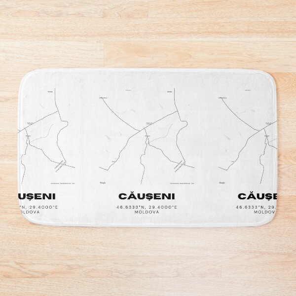 Item preview, Căuşeni Moldova Minimalist Map Poster | Modern City Street Map Art designed and sold by RM-Journey.