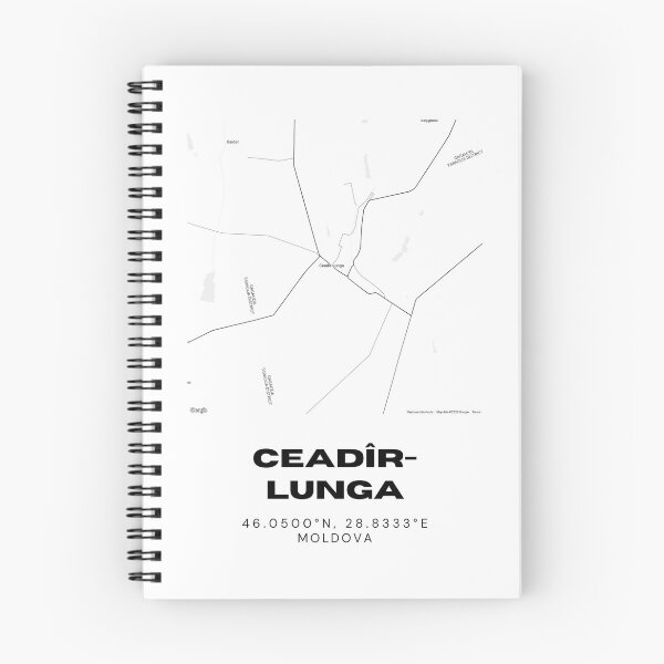 Item preview, Ceadîr-Lunga Moldova Minimalist Map Poster | Unique Town Map Design designed and sold by RM-Journey.