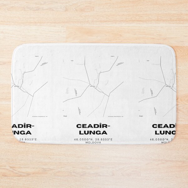 Item preview, Ceadîr-Lunga Moldova Minimalist Map Poster | Unique Town Map Design designed and sold by RM-Journey.