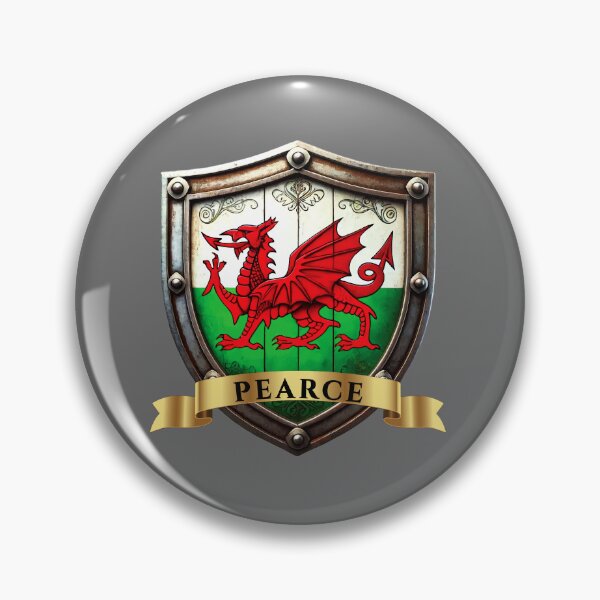 Item preview, Pearce Wales Heraldic Name Shield designed and sold by Highlandkings.