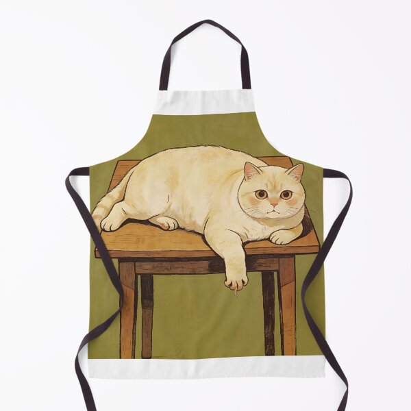Item preview, Disappointed Cat Folk Art - Naive Portrait designed and sold by PictorialWhimsy.
