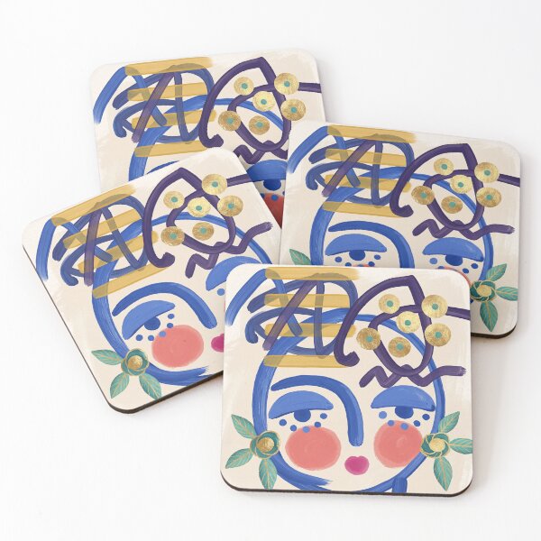 Item preview, Abstract Joyful Face Poster designed and sold by STTrillionTEES.