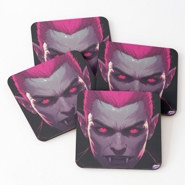 Item preview, Cinematic Vampire Horror Pink Hair Headshot Portrait v72 designed and sold by Real Fiction.