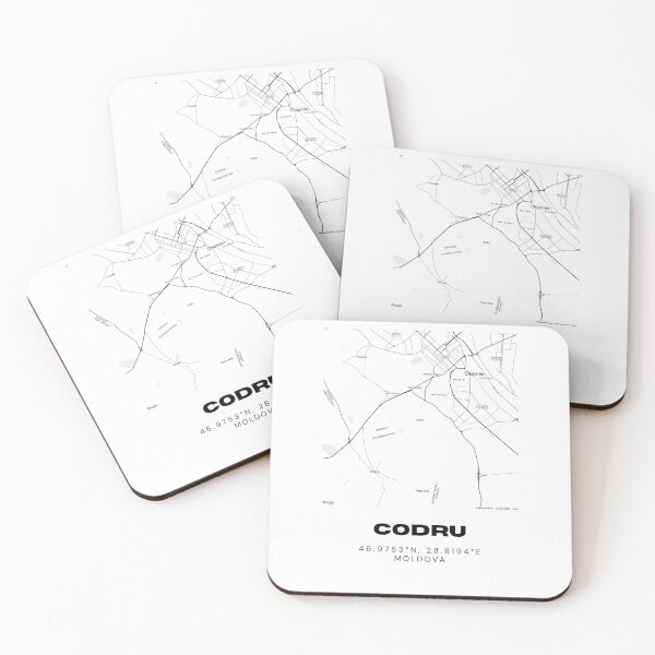 Item preview, Codru Moldova Minimalist Map Print | Contemporary Urban Map Art designed and sold by RM-Journey.