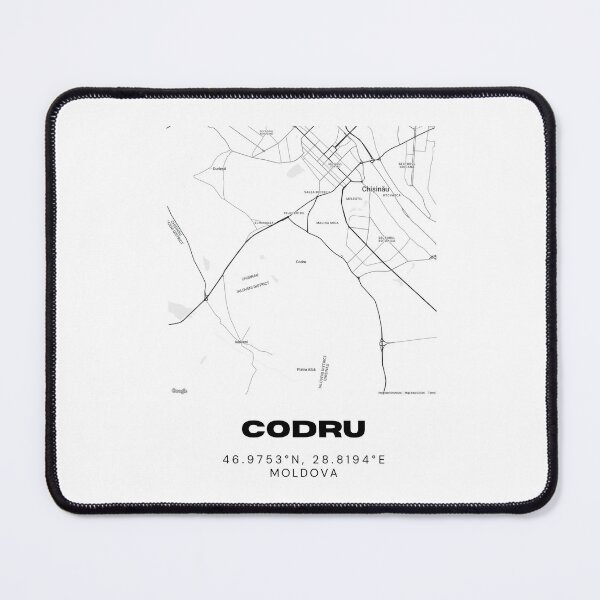 Item preview, Codru Moldova Minimalist Map Print | Contemporary Urban Map Art designed and sold by RM-Journey.