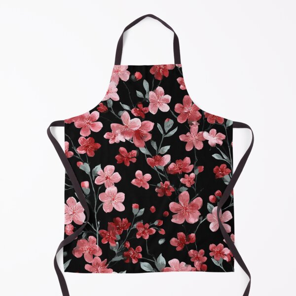 Item preview, Pink Red Cherry Blossom Floral Watercolor Pattern designed and sold by NicolasGlowArt.
