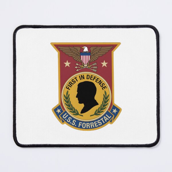 Item preview, USS Forrestal CVA-59 First in Defense Military Insignia designed and sold by CharlieDesings.