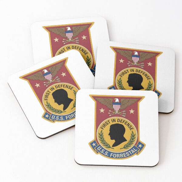 Item preview, USS Forrestal CVA-59 First in Defense Military Insignia designed and sold by CharlieDesings.
