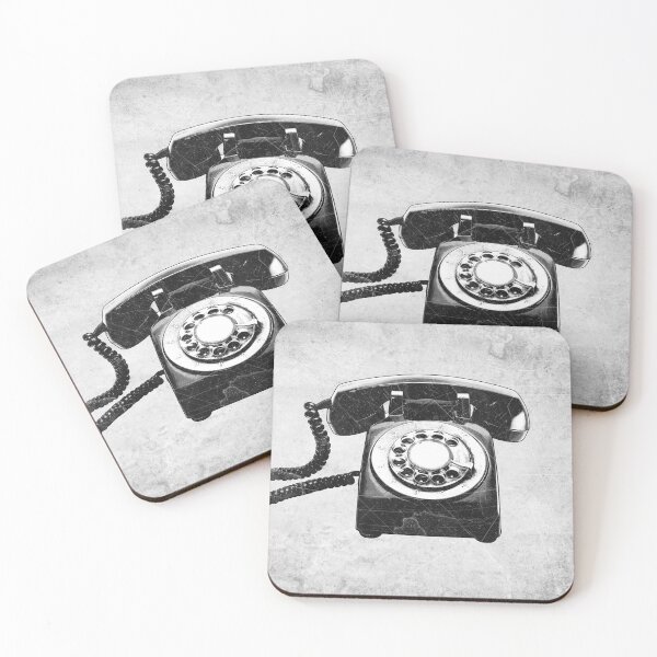 Item preview, Vintage Rotary Telephone Dark Noir Retro Horror Mid Century designed and sold by Ghoul Enterprises.