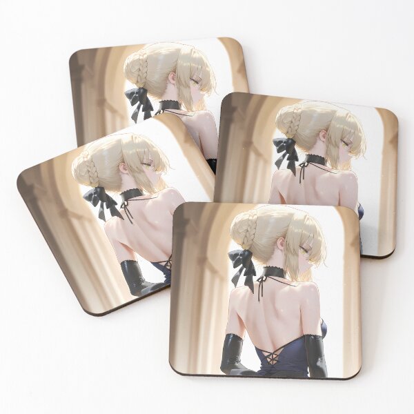 Item preview, Saber Alter Fate Stay Night Blue Dress Back View Elegance designed and sold by Spraykart.