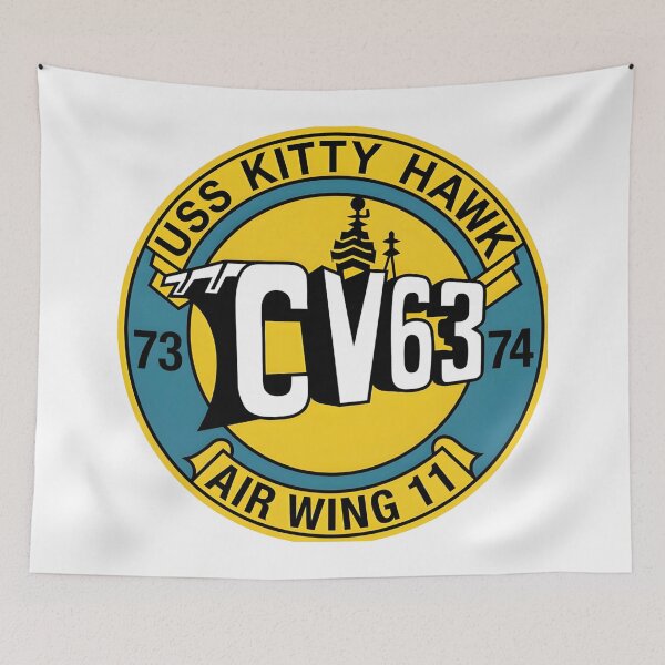 Item preview, USS Kitty Hawk CV-63 Air Wing 11 Deployment Patch designed and sold by CharlieDesings.