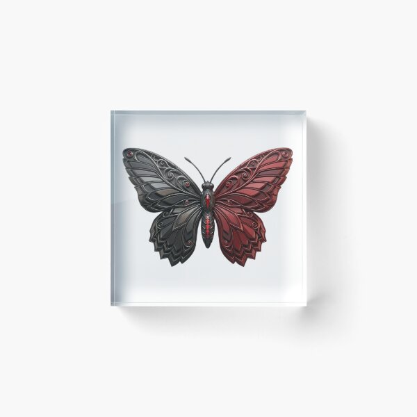 Item preview, Realistic 3D Butterfly Monarch Gothic Sculpture Design designed and sold by Digital Duniyah.