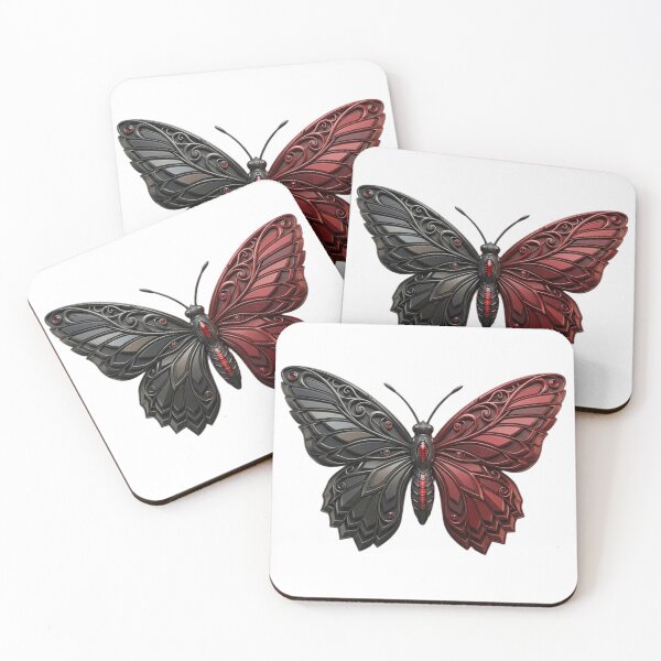 Item preview, Realistic 3D Butterfly Monarch Gothic Sculpture Design designed and sold by Digital Duniyah.