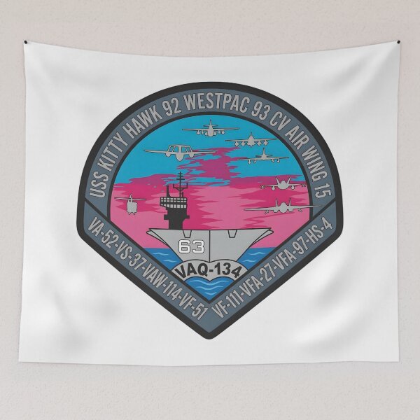 Item preview, USS Kitty Hawk CV-63 Westpac 92-93 Air Wing 15 Patch designed and sold by CharlieDesings.