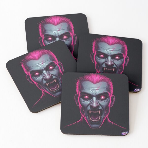Item preview, Cinematic Vampire Horror Pink Hair Headshot Portrait v75 designed and sold by Real Fiction.
