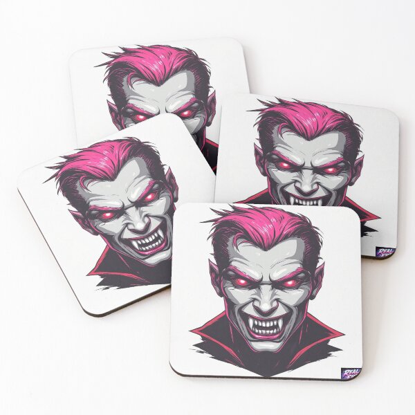 Item preview, Cinematic Vampire Horror Pink Hair Headshot Portrait v76 designed and sold by Real Fiction.
