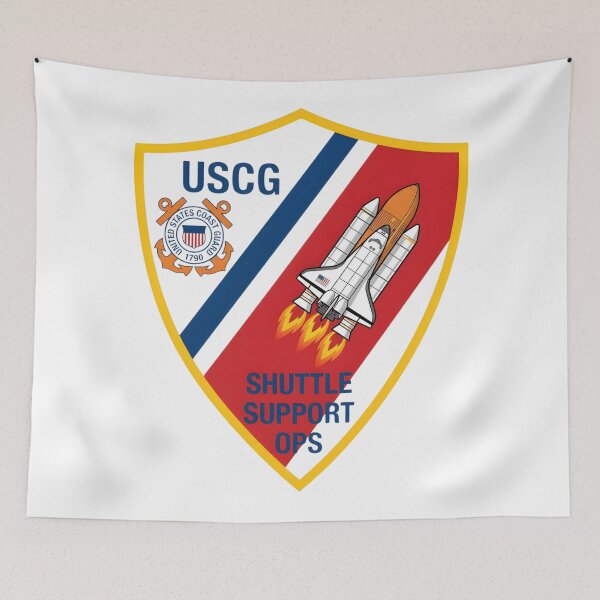 Item preview, USCG Shuttle Support OPS Military Patch designed and sold by CharlieDesings.