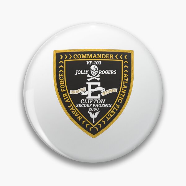 Item preview, VF-103 Jolly Rogers Commander Atlantic Fleet Battle Readiness Patch designed and sold by CharlieDesings.