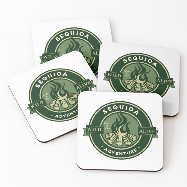 Item preview, Sequoia National Park Campfire Emblem –  Sequoia - Vintage California designed and sold by CattlettArt.