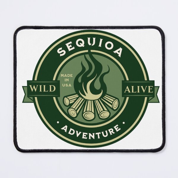 Item preview, Sequoia National Park Campfire Emblem –  Sequoia - Vintage California designed and sold by CattlettArt.