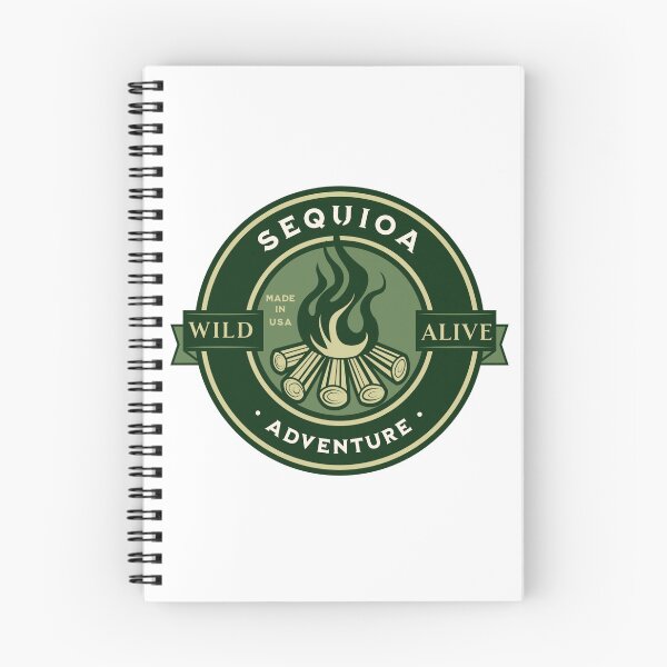 Item preview, Sequoia National Park Campfire Emblem –  Sequoia - Vintage California designed and sold by CattlettArt.