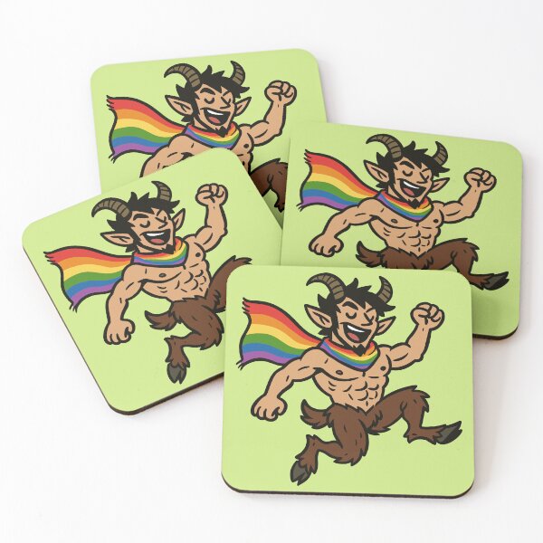 Item preview, Gay Pride Faun Frolicking designed and sold by Ghost on Toast.