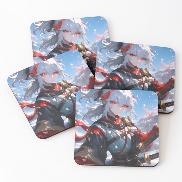 Item preview, Kazuha Genshin Impact Snowy Samurai Calm Storm designed and sold by Spraykart.