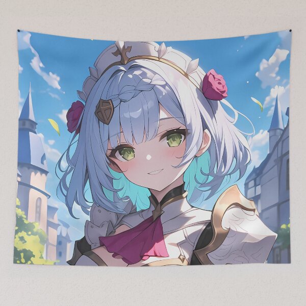 Item preview, Noelle Genshin Impact Smiling Knight Maid Armor In Cityscape designed and sold by Spraykart.