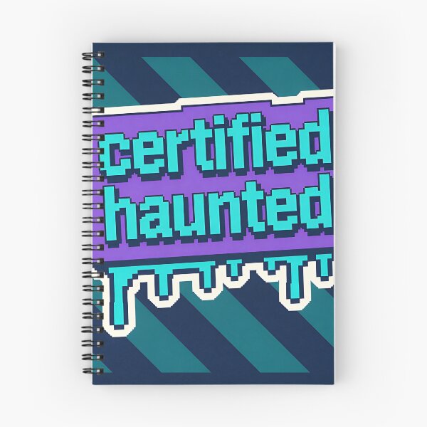 Item preview, Certified Haunted Pixel Text - Retro Gaming Meme designed and sold by PictorialWhimsy.