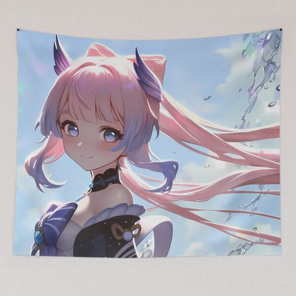 Item preview, Sangonomiya Kokomi Genshin Impact Ocean Breeze Pastel Smile designed and sold by Spraykart.
