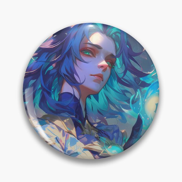 Item preview, Albedo Genshin Impact Teal Alchemy Glow Mage Vibes designed and sold by Spraykart.