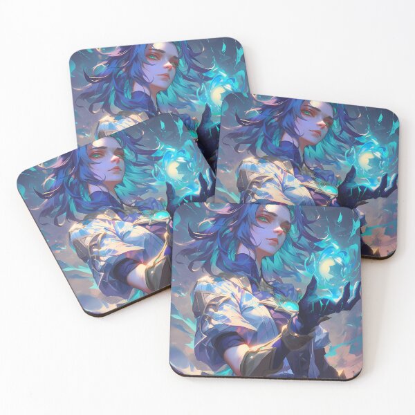 Item preview, Albedo Genshin Impact Teal Alchemy Glow Mage Vibes designed and sold by Spraykart.