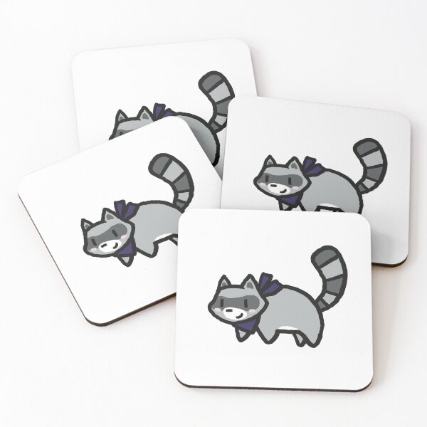 Item preview, Cute Raccoon with a purple bandanna  designed and sold by LynnStarfish.