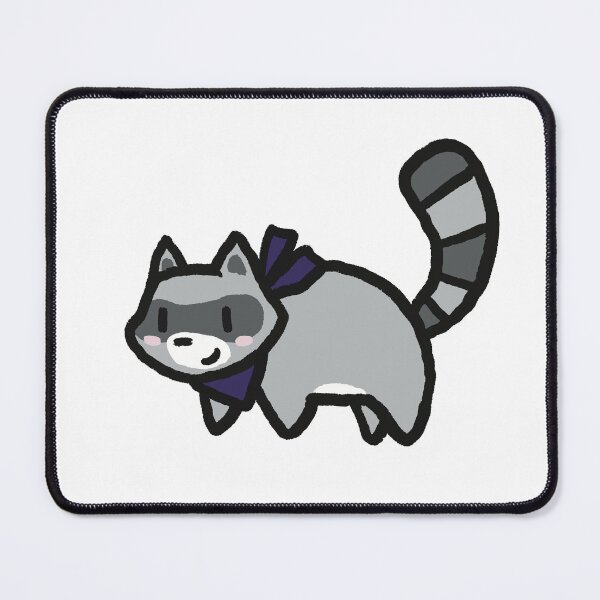 Item preview, Cute Raccoon with a purple bandanna designed and sold by LynnStarfish.