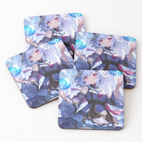 Item preview, Qiqi Genshin Impact Cryo Orbs Snowy Cute Charm designed and sold by Spraykart.