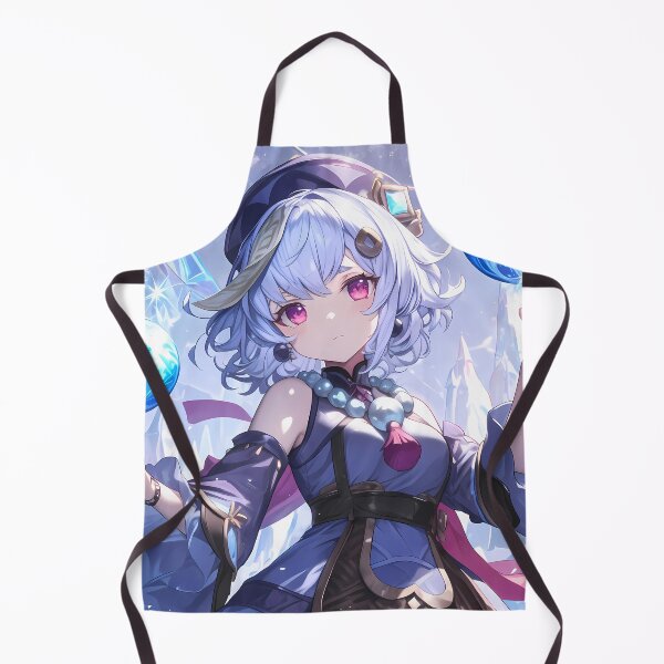 Item preview, Qiqi Genshin Impact Cryo Orbs Snowy Cute Charm designed and sold by Spraykart.