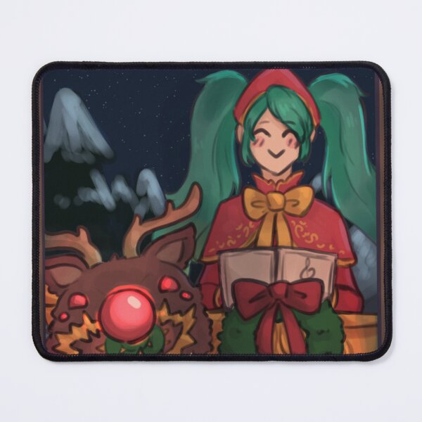 Item preview, Sona and Kog'Maw Christmas Carol designed and sold by PortPortmanArt.