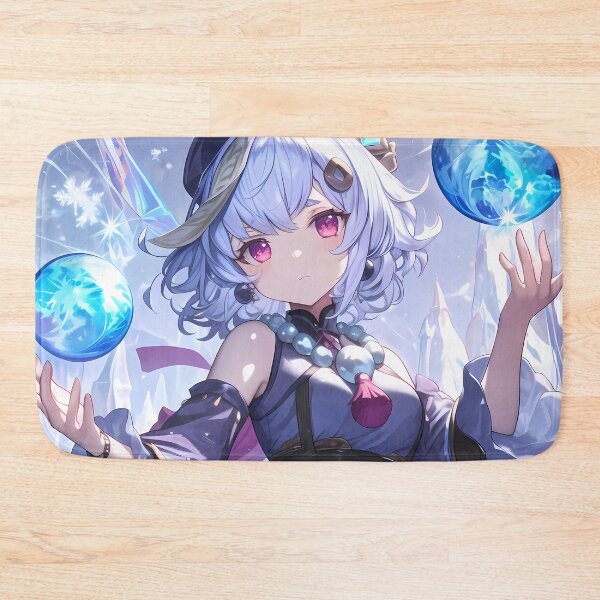 Item preview, Qiqi Genshin Impact Cryo Orbs Snowy Cute Charm designed and sold by Spraykart.