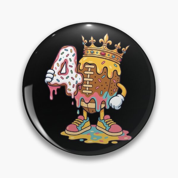 Item preview, Football 4th Birthday Ice Cream Drip Four Year Old designed and sold by KIROSALS.