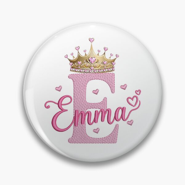 Item preview, Cute Emma Name Sticker Pink Princess Crown designed and sold by JoyPopSticker.
