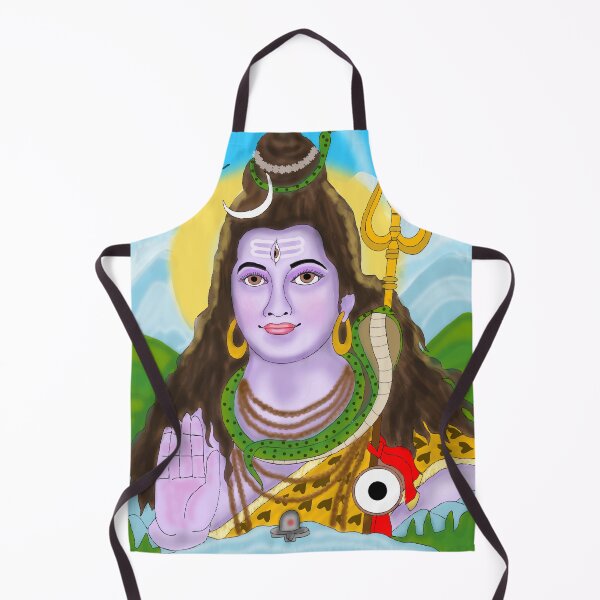 Item preview, Mahadeva Divine Artwork – Lord Shiva Spiritual Illustration designed and sold by Harshit_Digital_Arts.