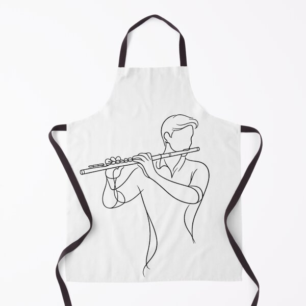 Item preview, Flute Player Line Art Minimalist – Elegant Musician Outline Drawing Gift for Flutists designed and sold by BlairWynne.